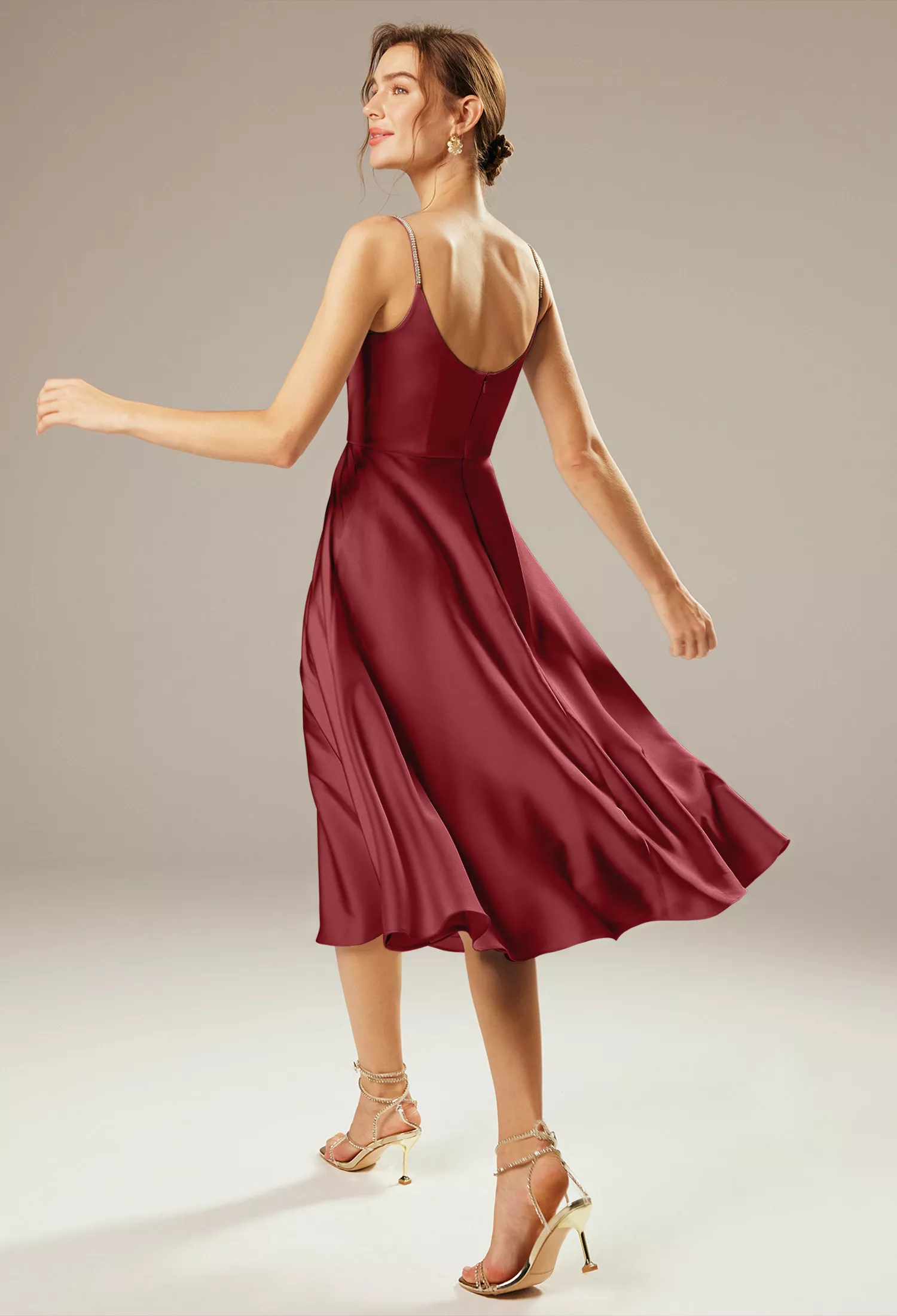 AW Marin Burgundy  Beach Wedding Guest Dresses